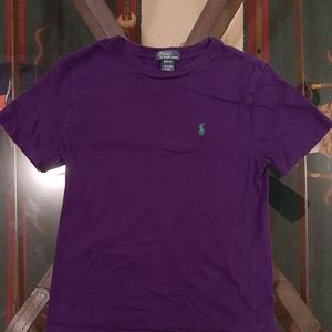 Ralph Lauren Purple Polo Short Sleeve Tee Youth Medium (10-12)